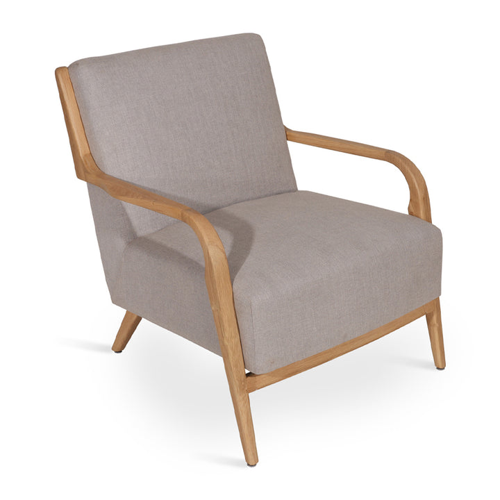 Tordu - Lounge Chair With Grey Fabric
