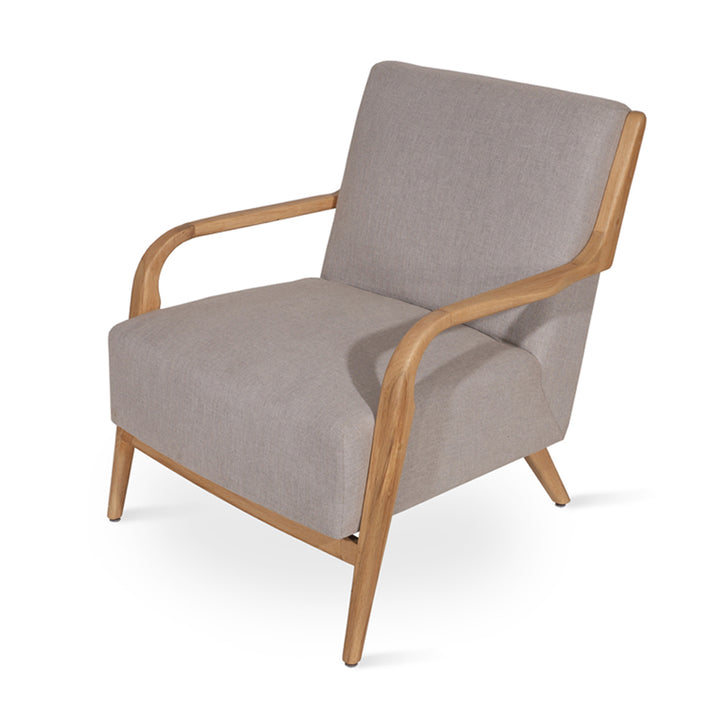Tordu - Lounge Chair With Grey Fabric