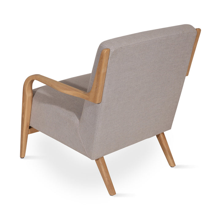 Tordu - Lounge Chair With Grey Fabric
