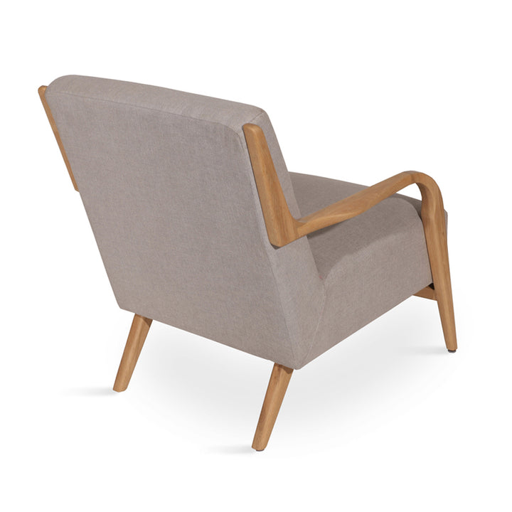 Tordu - Lounge Chair With Grey Fabric