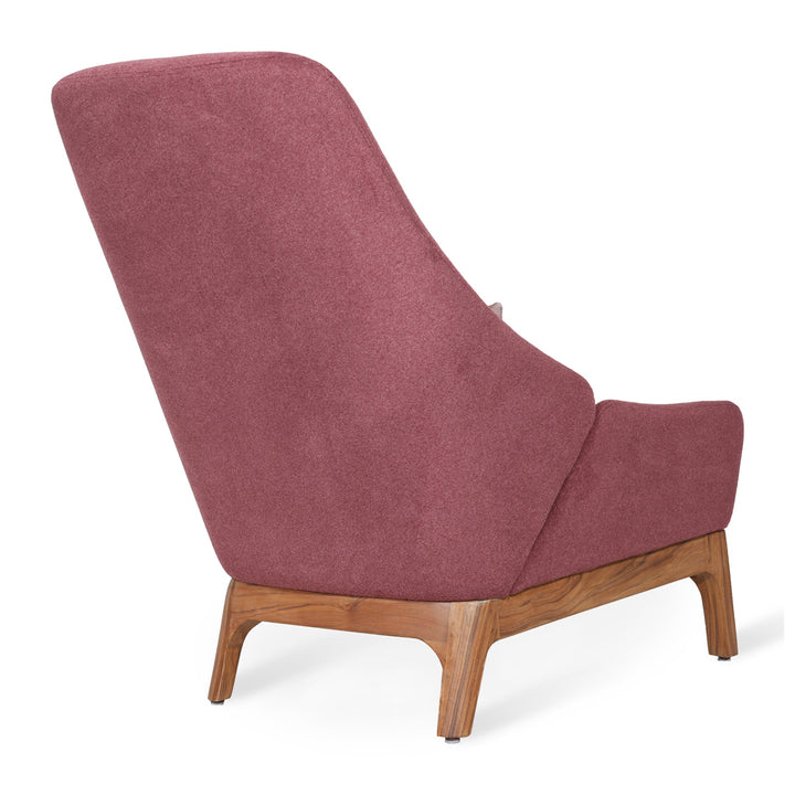 Toso - Lounge Chair with Brown Fabric