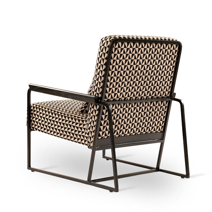 Tubli - Lounge Chair with Multi Color Fabric