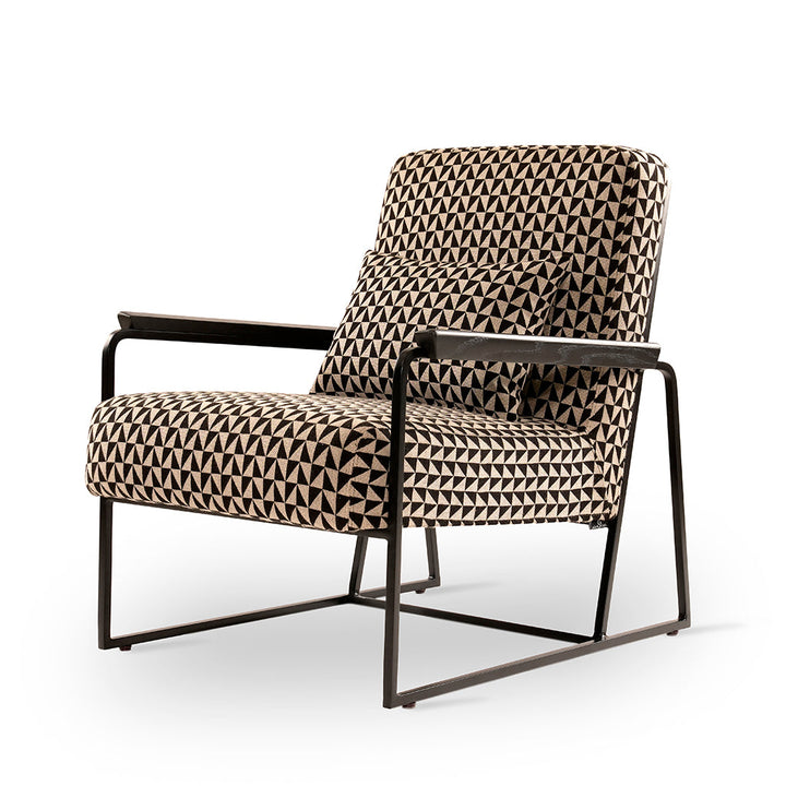 Tubli - Lounge Chair with Multi Color Fabric