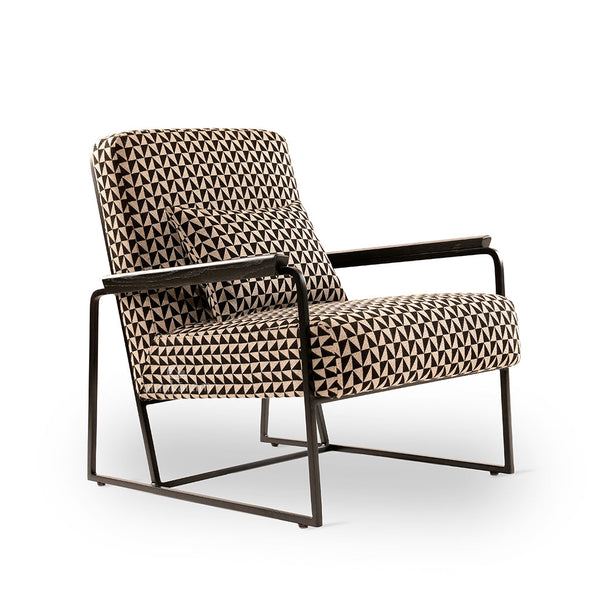 Tubli - Lounge Chair with Multi Color Fabric