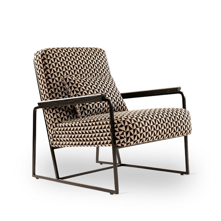 Tubli - Lounge Chair with Multi Color Fabric
