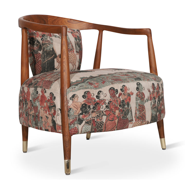 Uru - Lounge Chair With Brass capping