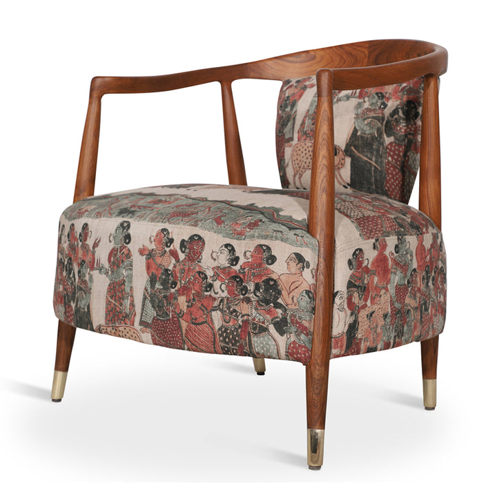 Uru - Lounge Chair With Brass capping