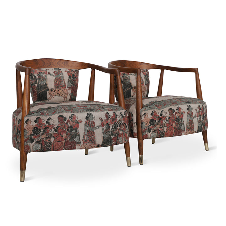 Uru - Lounge Chair With Brass capping