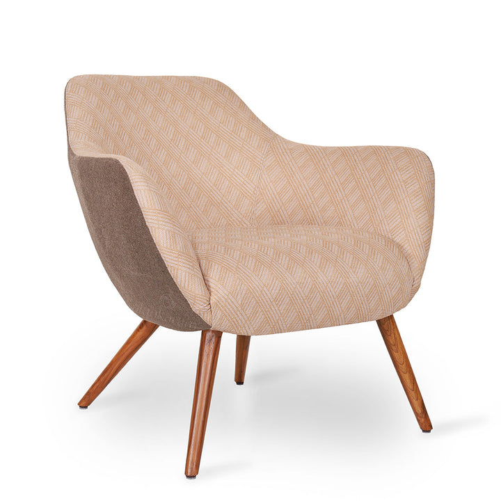 Yarmi - Lounge Chair with Multicolor Fabric
