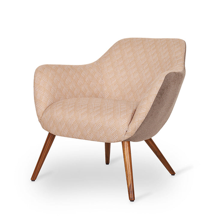 Yarmi - Lounge Chair with Multicolor Fabric