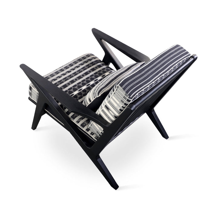 Z-Chair - Lounge Chair with Multicolor Fabric