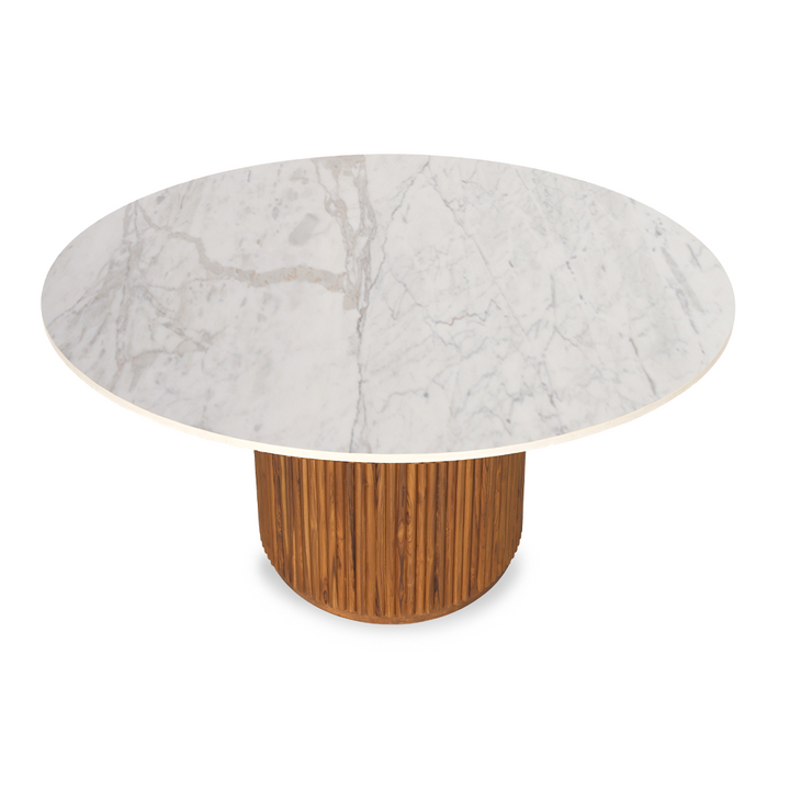 Aruna - Teakwood Open Office Table with Quartz Top, Open Office Table - Alankaram