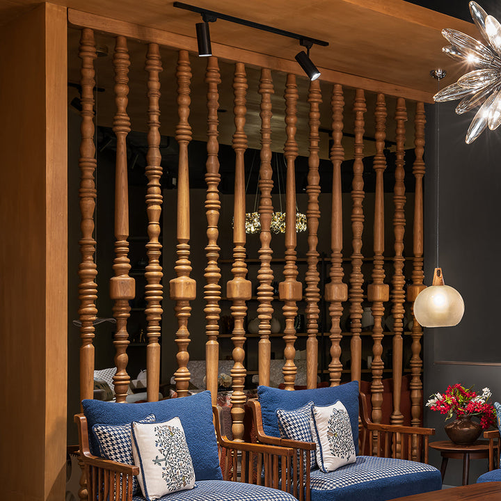 Seinä - Solidwood Lathe Partition, Partitions - Alankaram