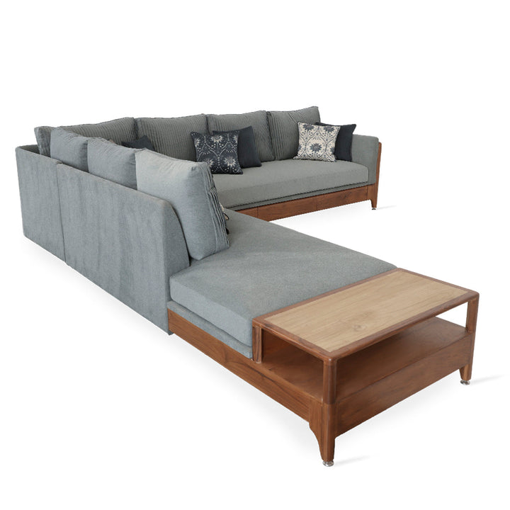 Mjus - L-Shaped Sofa (Seven Seater)