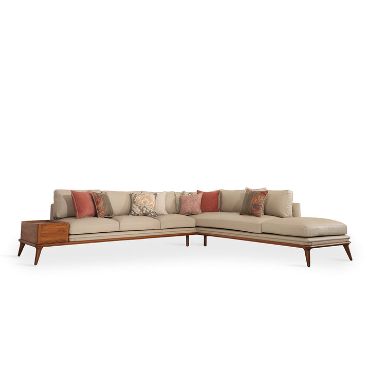 Mysig - Teakwood Seven Seater Sofa