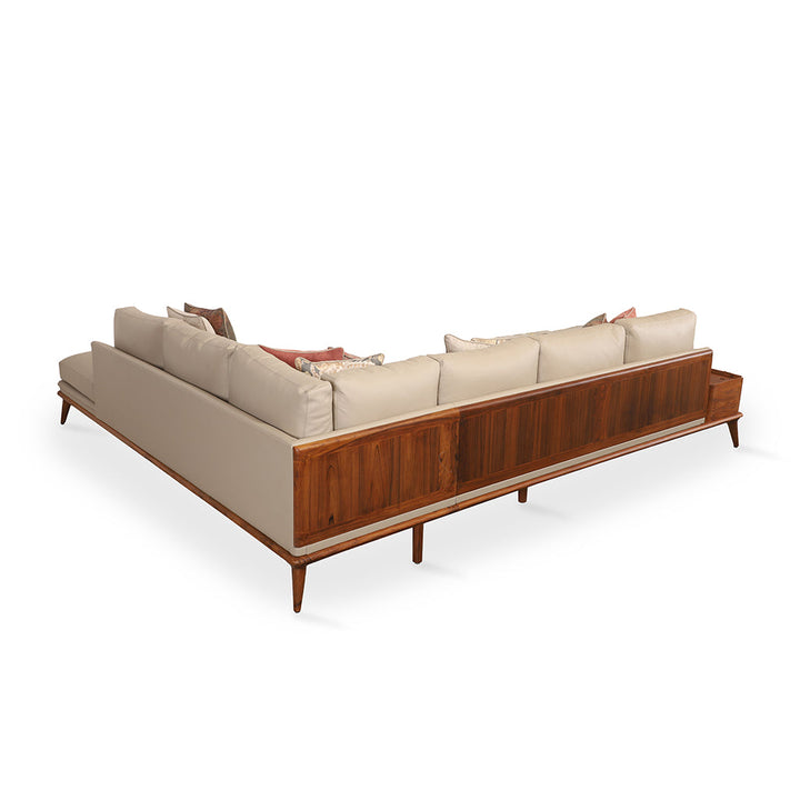 Mysig - Teakwood Seven Seater Sofa