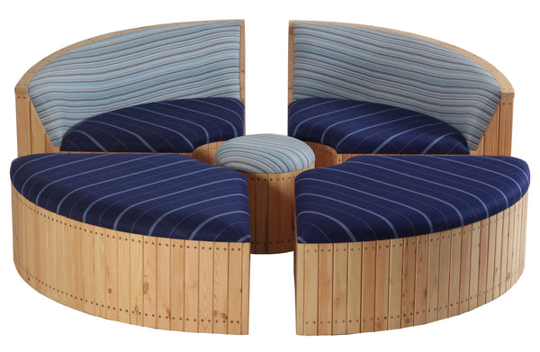 Oddeli - Reconfigurable Outdoor Blue Sofa