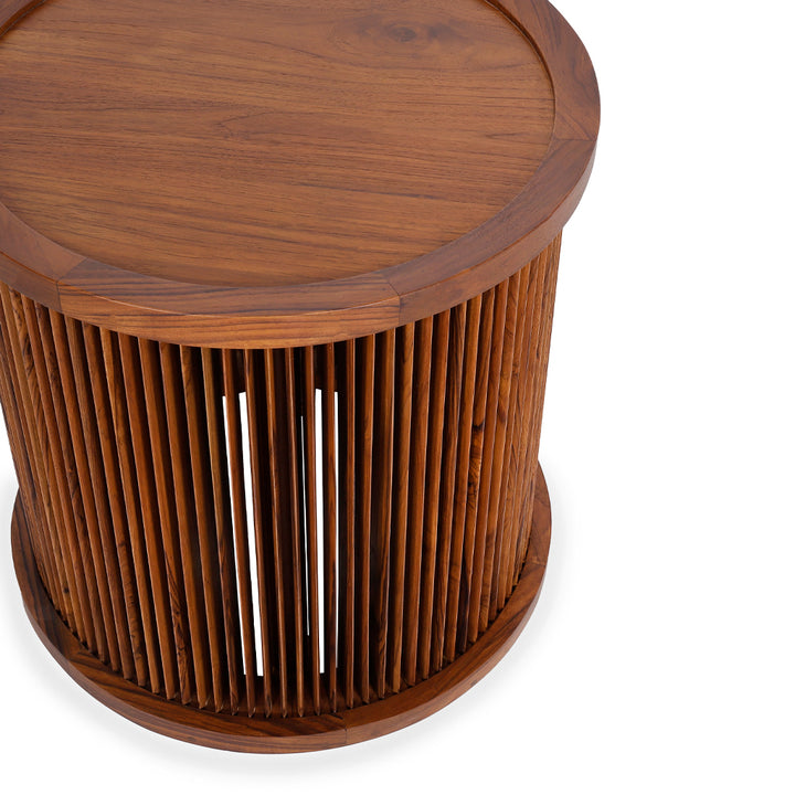 Ijus – Teakwood Side Table - Alankaram