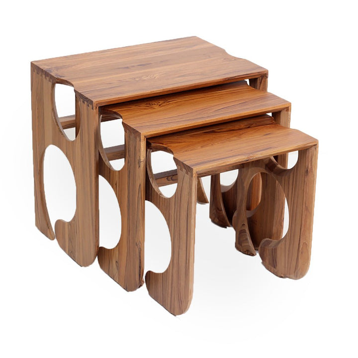 Tridha - Teakwood Side/Nested Table