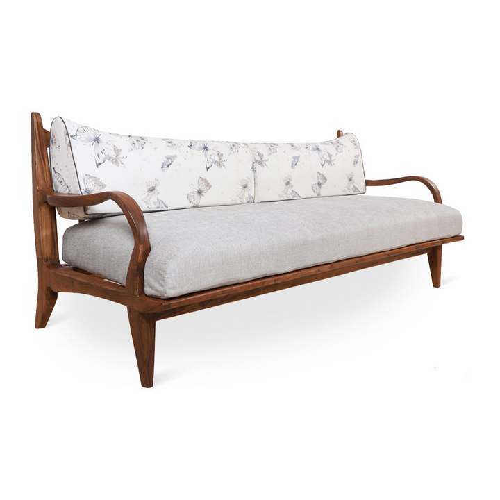 Araal - Three Seater Teak Sofa, Sofas - Alankaram