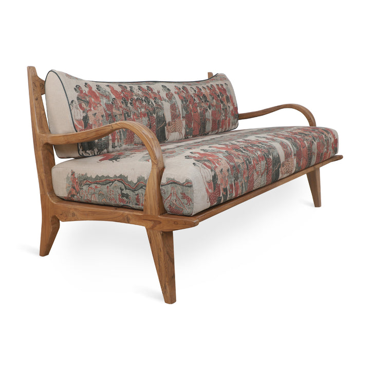 Araal - Two Seater Teakwood Sofa