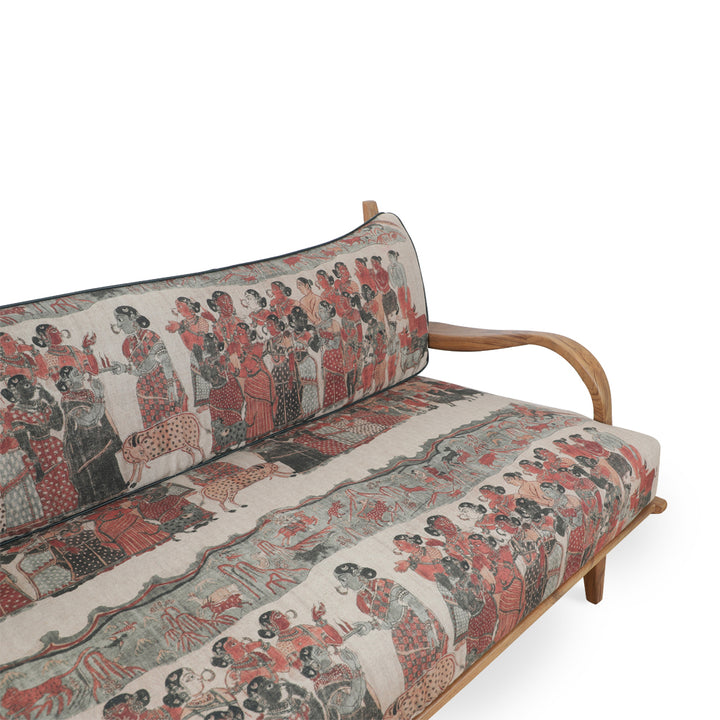 Araal - Two Seater Teakwood Sofa