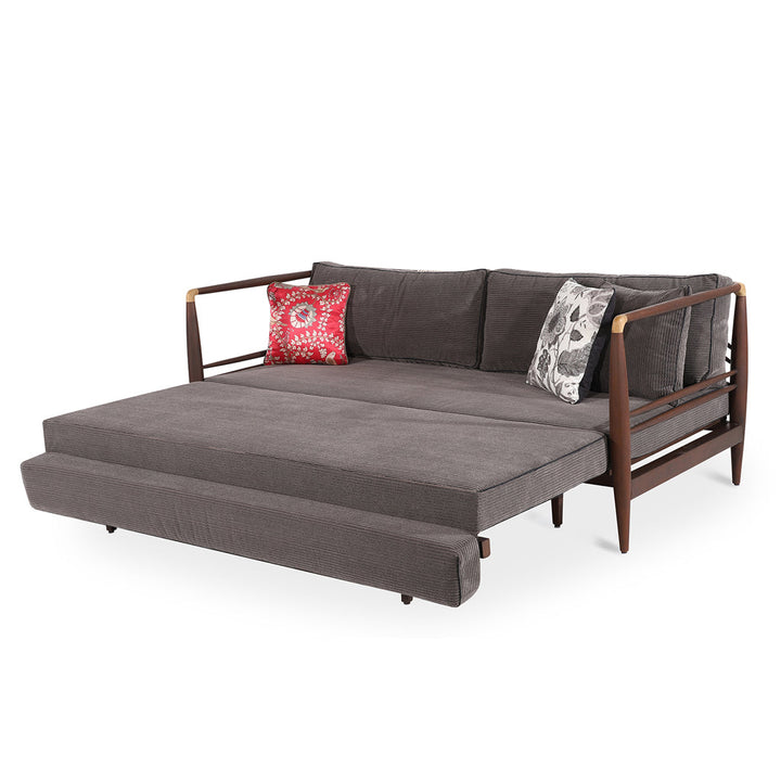 Ikili - Solidwood Three Seater Sofa Cum Bed
