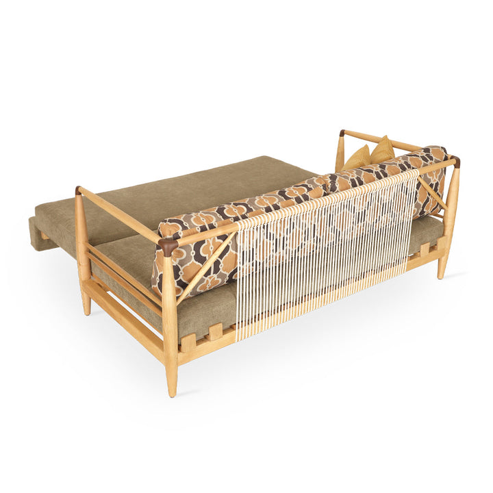Ikili - Solidwood Three Seater Sofa Cum Bed