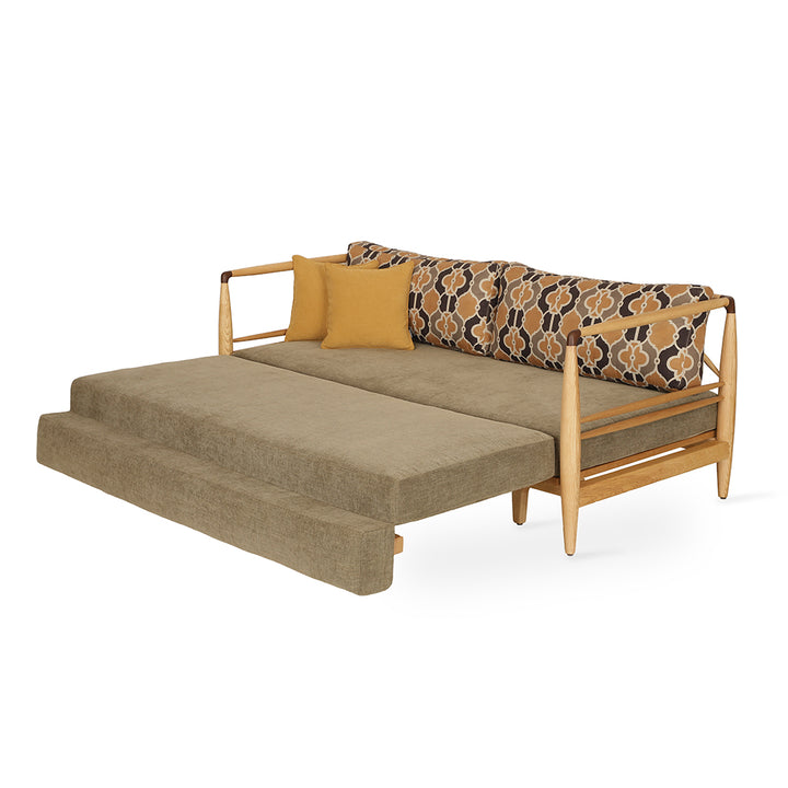 Ikili - Solidwood Two Seater Sofa Cum Bed