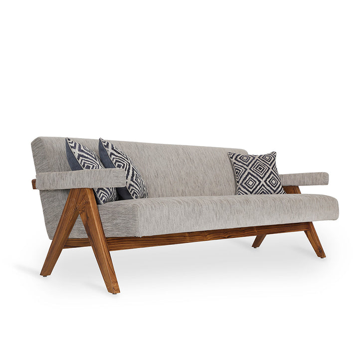 Jeanneret - Two Seater Teakwood Sofa