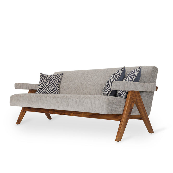 Jeanneret - Two Seater Teakwood Sofa