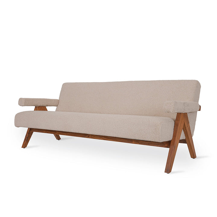 Jeanneret - Three Seater Teakwood Sofa