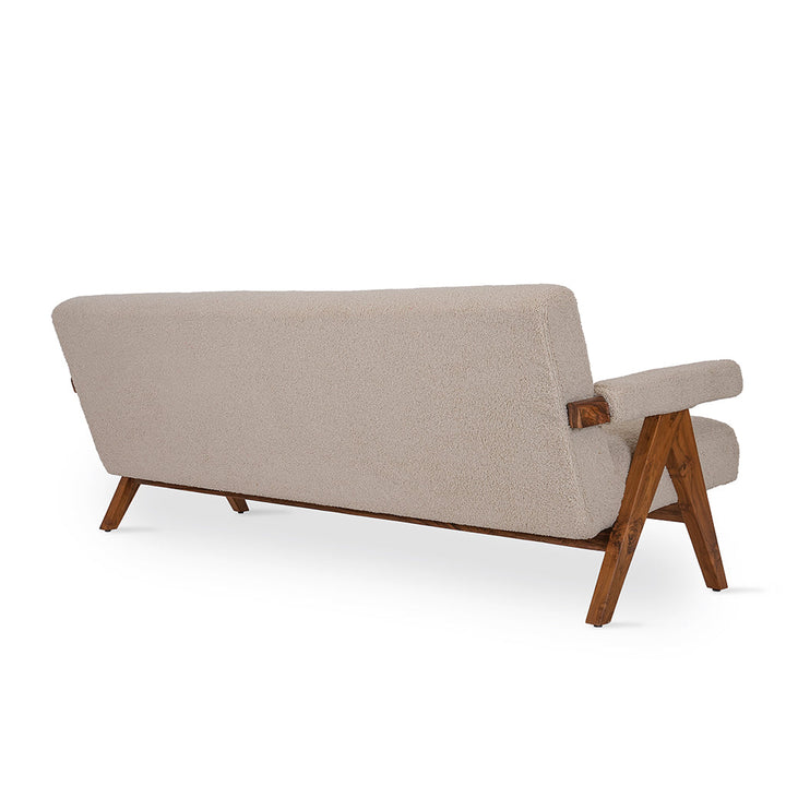 Jeanneret - Three Seater Teakwood Sofa