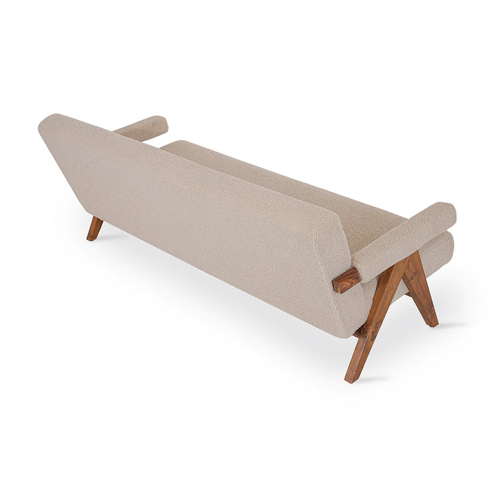 Jeanneret - Three Seater Teakwood Sofa