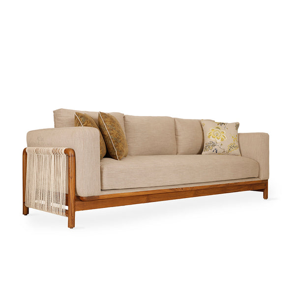 Kaha - Three Seater Teakwood Sofa