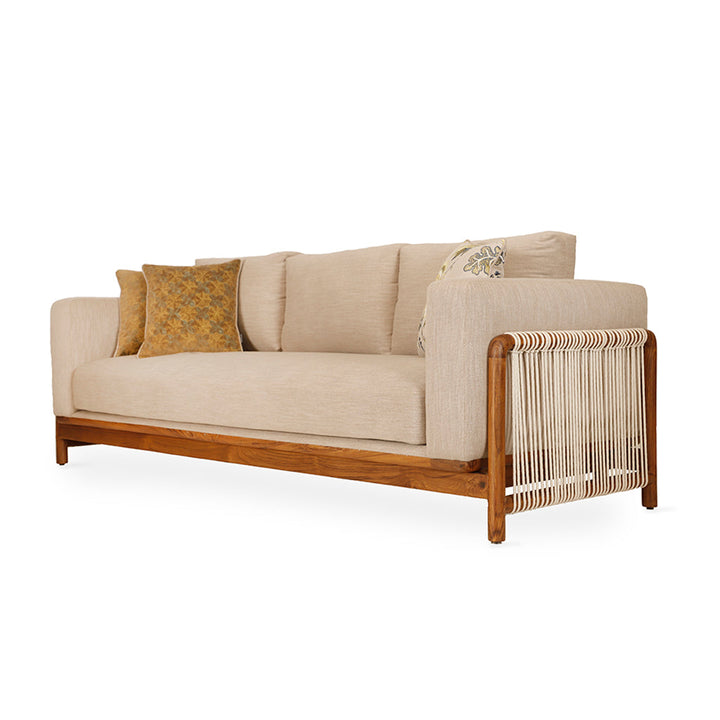 Kaha - Three Seater Teakwood Sofa