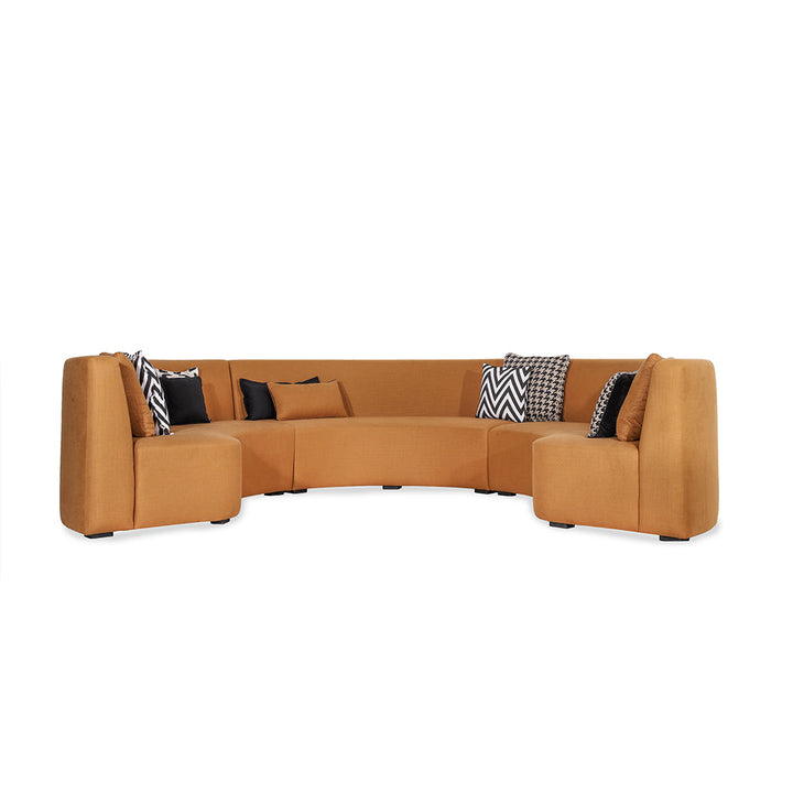 Kerek - Six Seater Solidwood Round Sofa