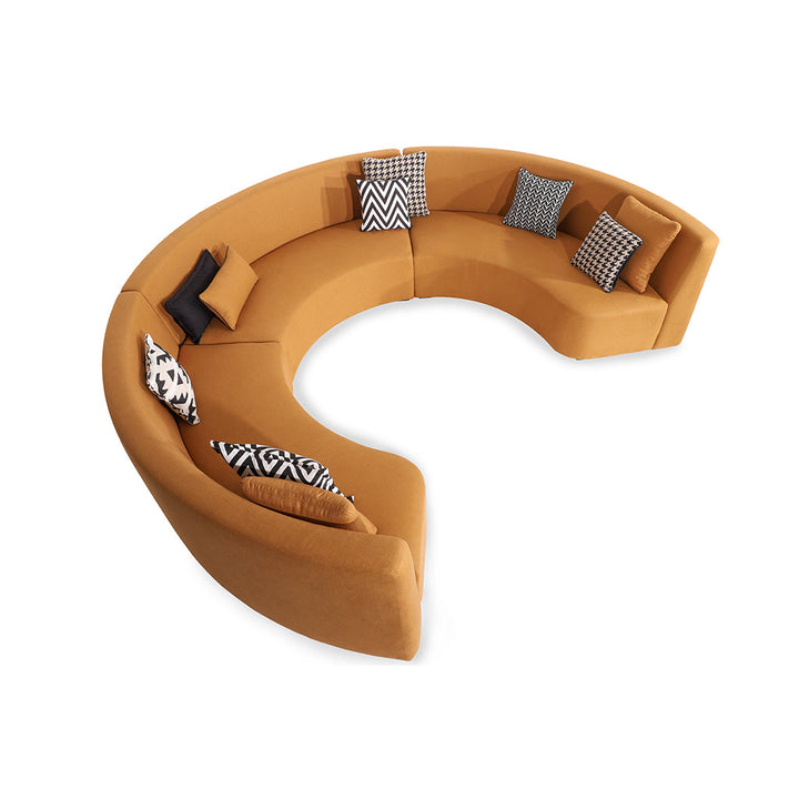 Kerek - Six Seater Solidwood Round Sofa