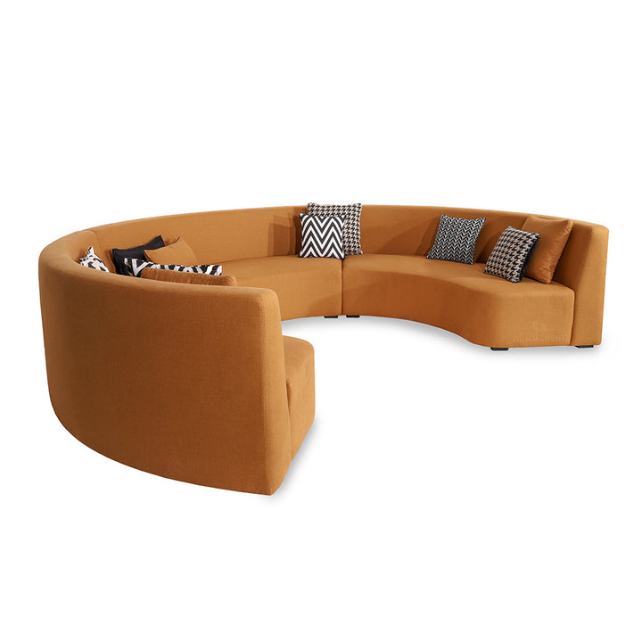 Kerek - Six Seater Solidwood Round Sofa