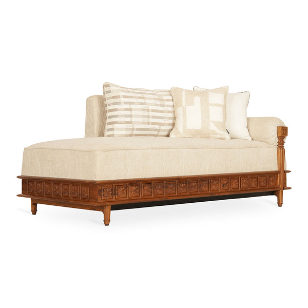 Klas - Two Seater Teak Lounger Sofa