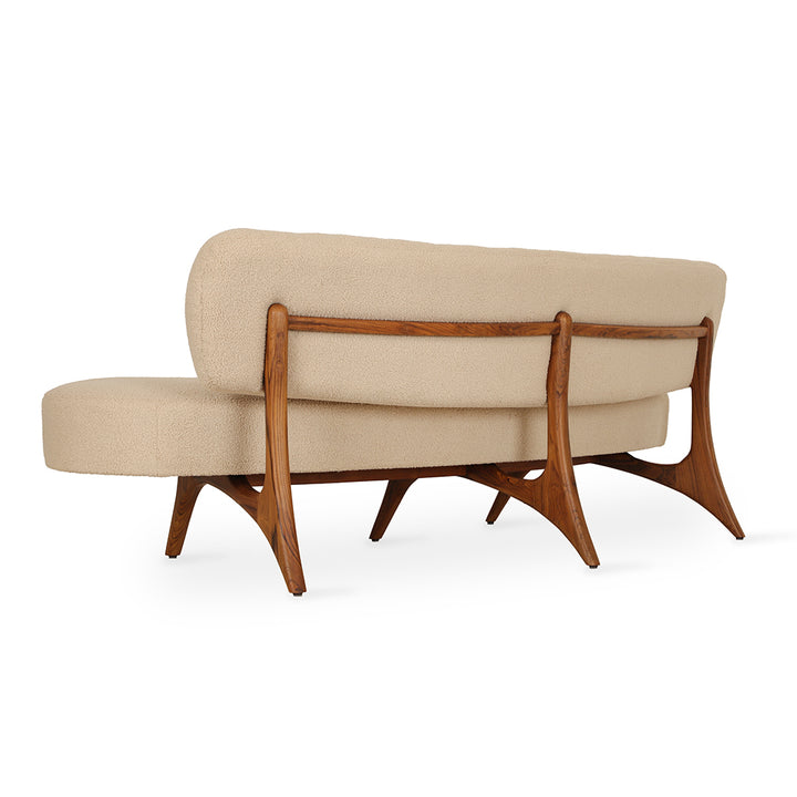 Kopiko - Three Seater Teakwood Curved Sofa