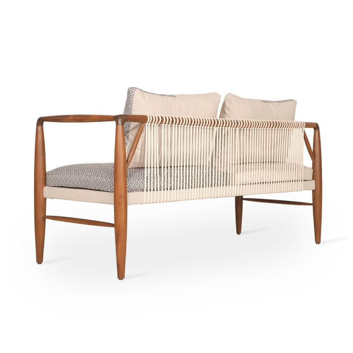 Kutu Two Seater Teakwood Sofa
