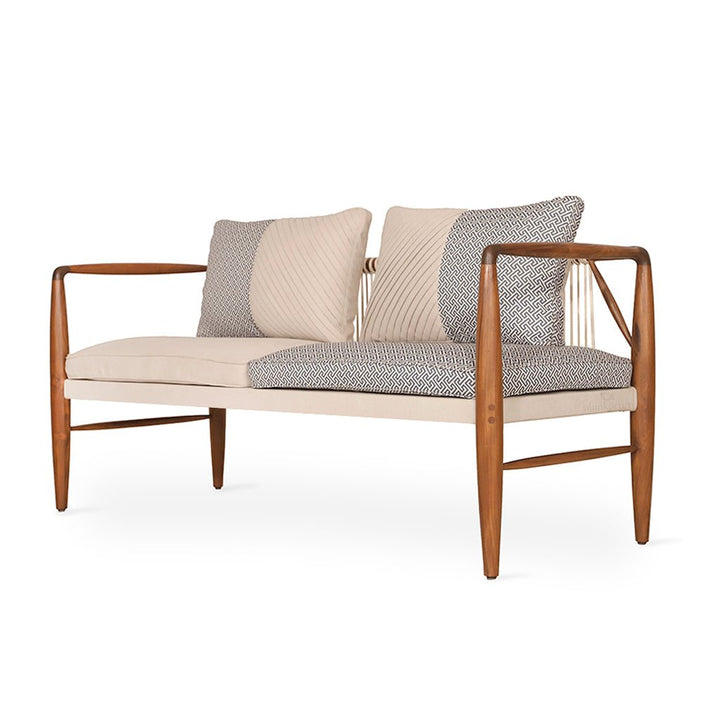 Kutu Two Seater Teakwood Sofa