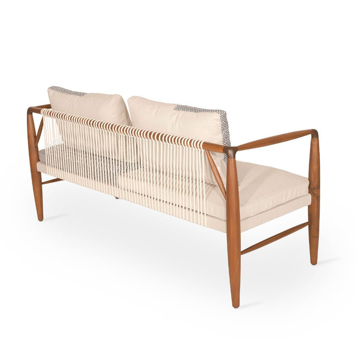 Kutu Two Seater Teakwood Sofa