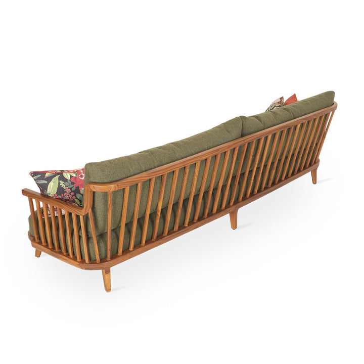 Lega Three Seater Teakwood Sofa