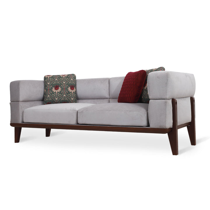 Lua - Three Seater sofa with Walnut Stain
