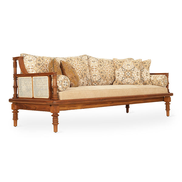 Megah - Three Seater Teak Lounger Sofa