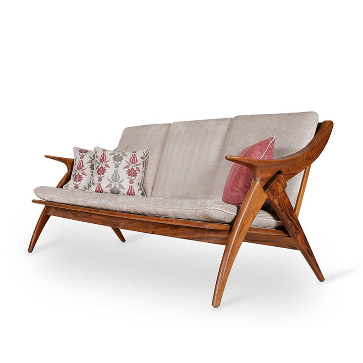 Rocnik - Three Seater Teakwood Sofa