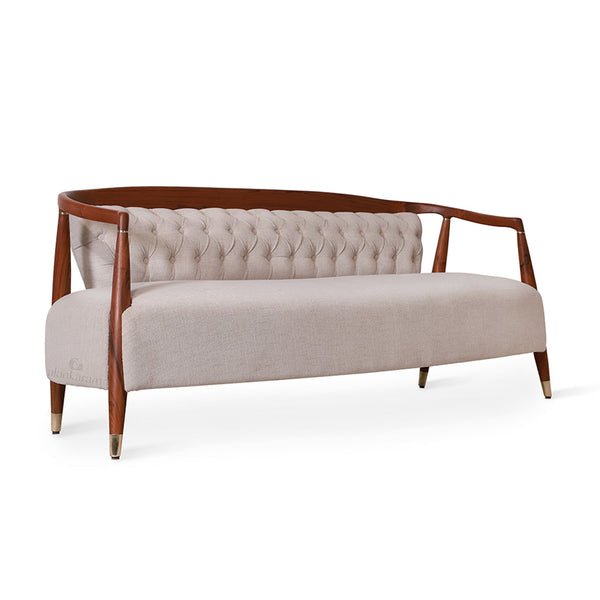 Uru - Three Seater sofa With Brass Capping