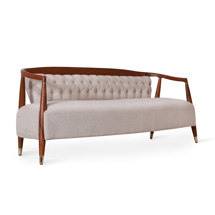 Uru - Three Seater sofa With Brass Capping